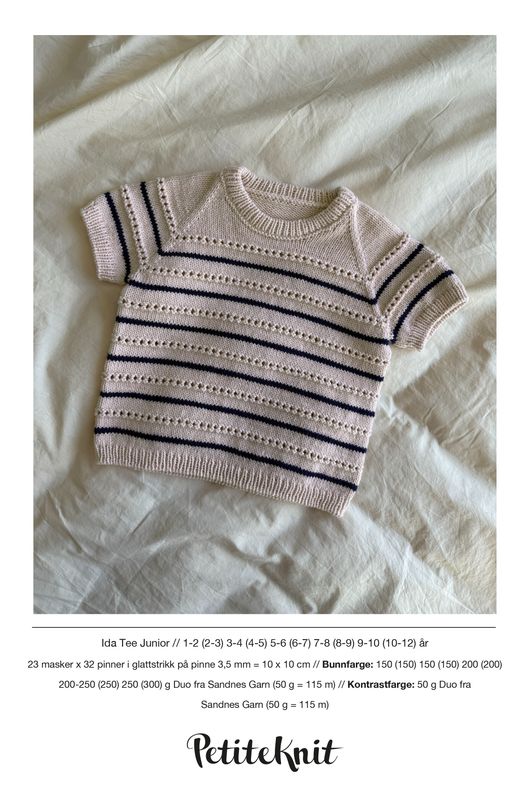 PK-283 Ida Tee Junior oppskrift
