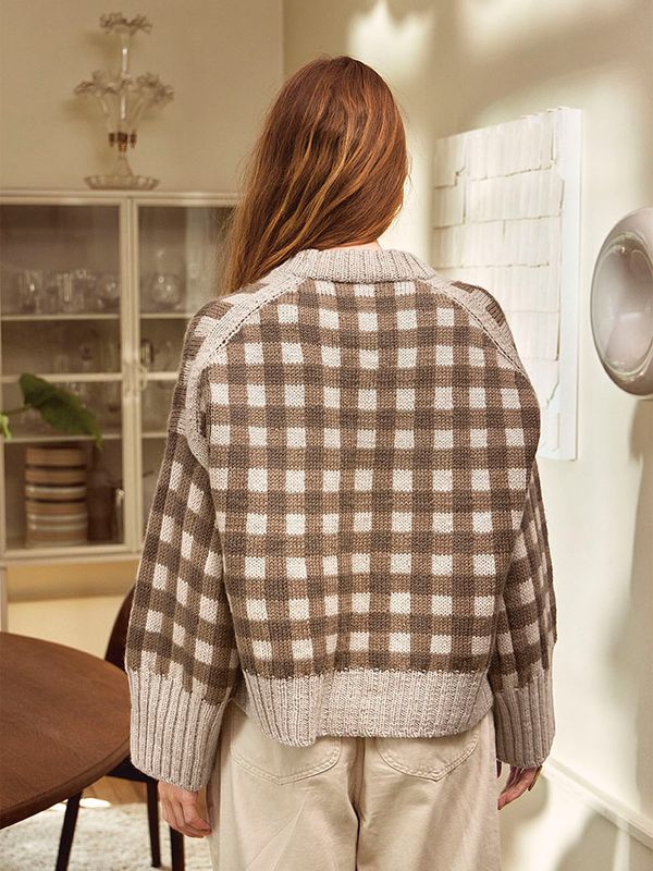 Gingham sweater