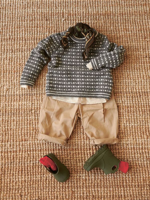 Islender Genser Baby (i Babyull Lanett)