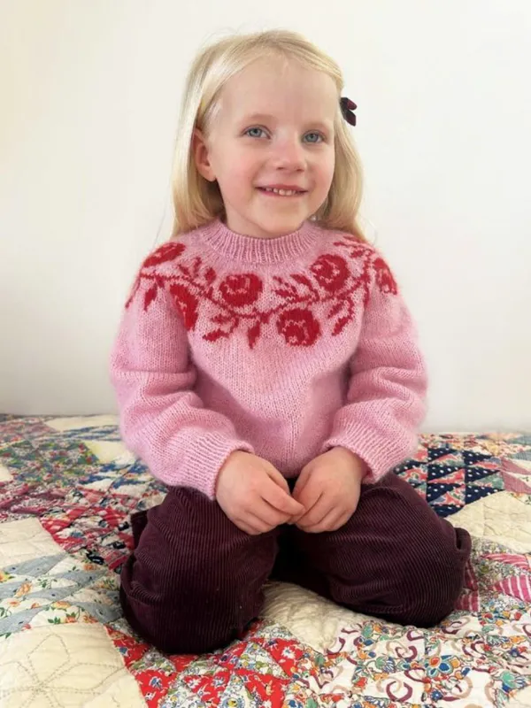 LHS-80 Rosie Yoke Sweater junior oppskrift
