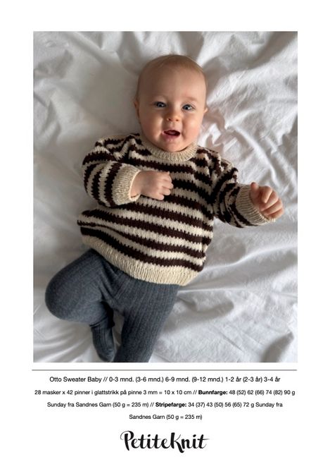 Hovedbilde PK-306 Otto Sweater Baby oppskrift