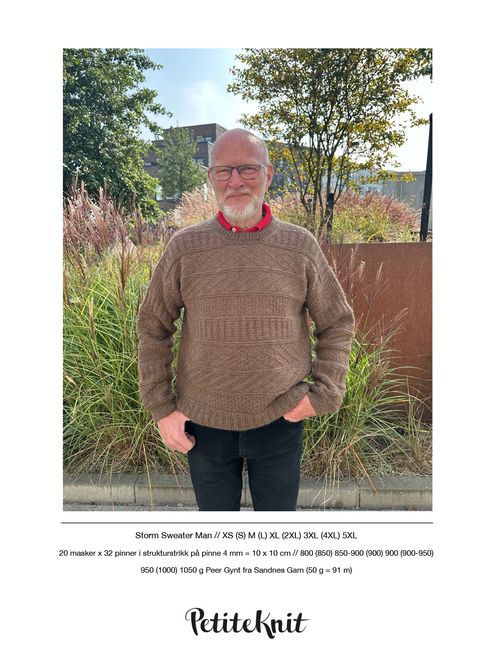 Hovedbilde PK-221 Storm sweater man oppskrift 