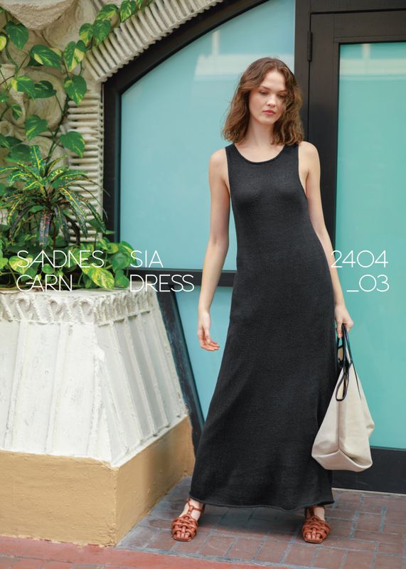 Enkeltoppskrift / 2404 Sommerstrikk / Nr. 3 sia dress