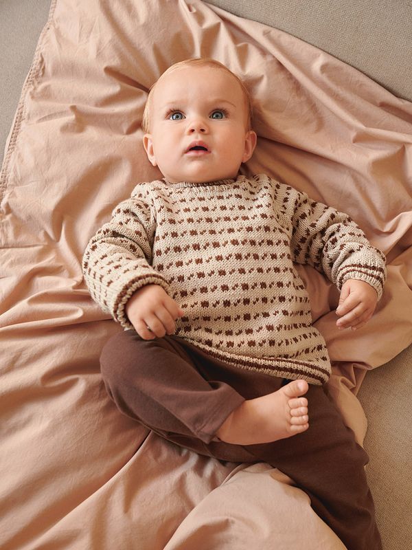 Islender Genser Baby (i Tynn Merinoull)