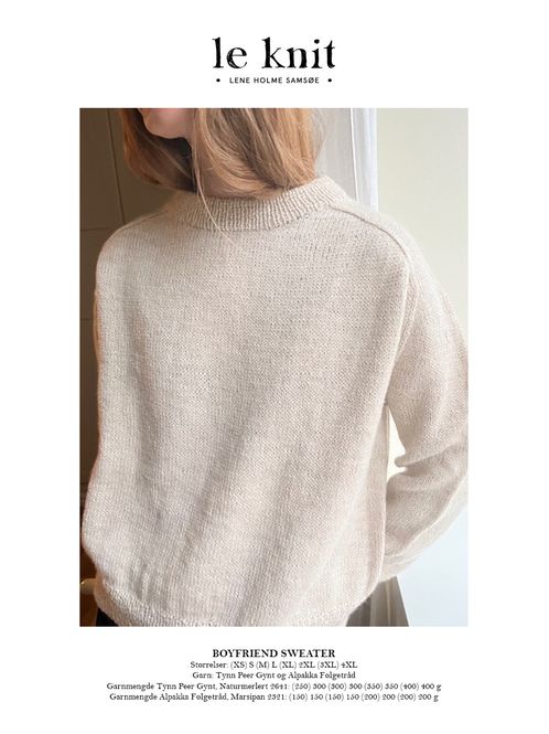 Hovedbilde LHS-28 Boyfriend sweater oppskrift