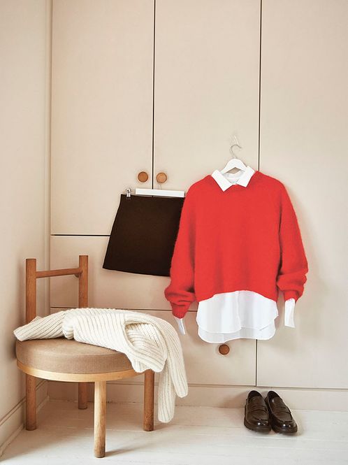 Hovedbilde Debutant Sweater (ensfarget / ovenfra og ned)
