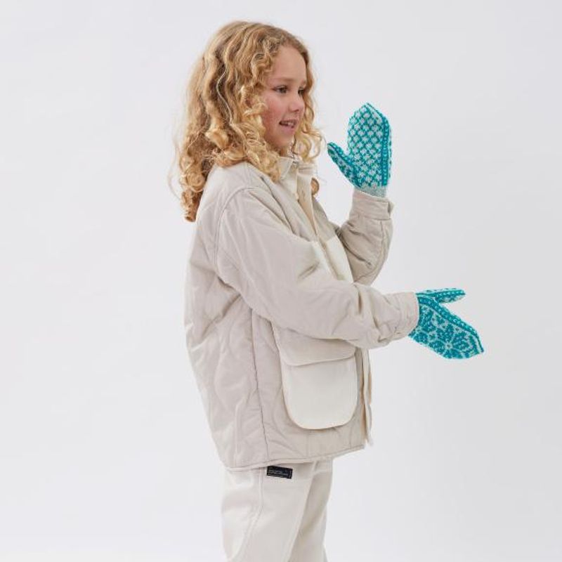 437-2 Vott med Stjernerose til barn, dame og herre oppskrift