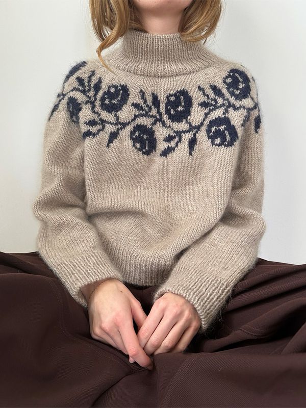 LHS-86 Rosie Yoke Sweater oppskrift