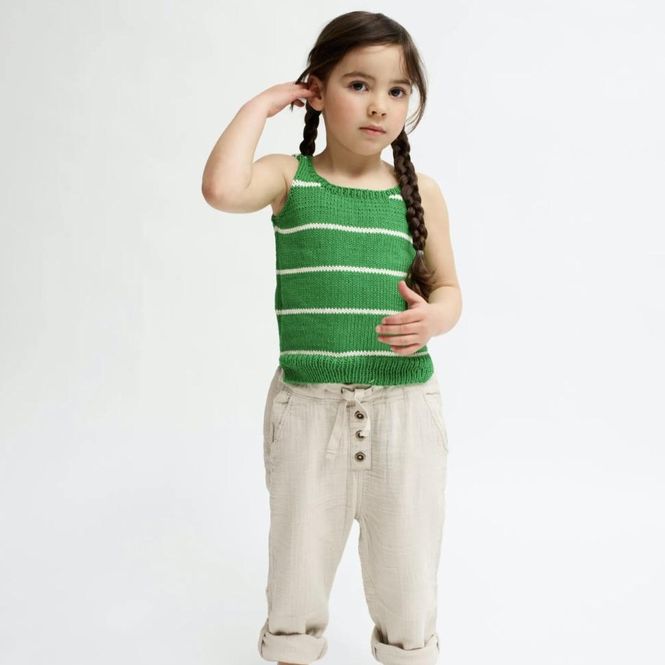 Hovedbilde 413-6 Pir singlet barn oppskrift (gratis)