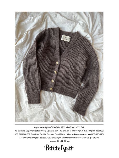 Hovedbilde PK-192  Agnete Cardigan oppskrift