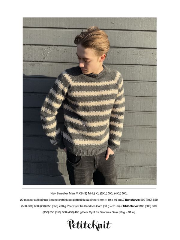 PK-270  Key Sweater Man oppskrift
