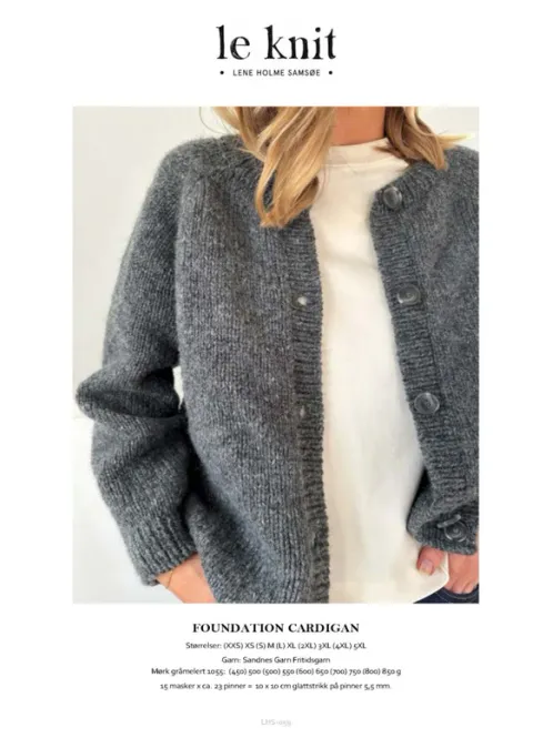 Hovedbilde LHS - 59  Foundation Cardigan oppskrift