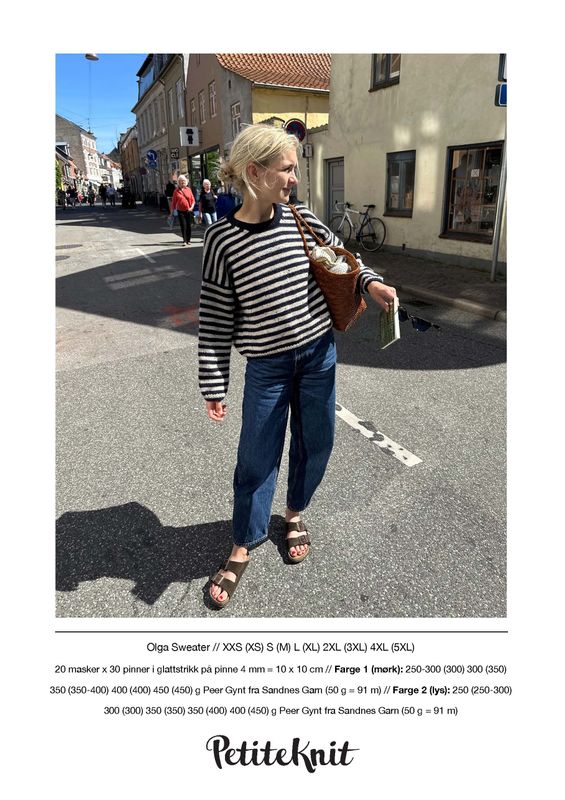 PK-250 Olga sweater oppskrift