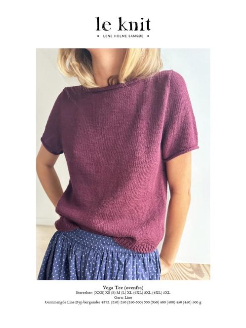 Hovedbilde LHS-68  Vega Tee (ovenfra) oppskrift