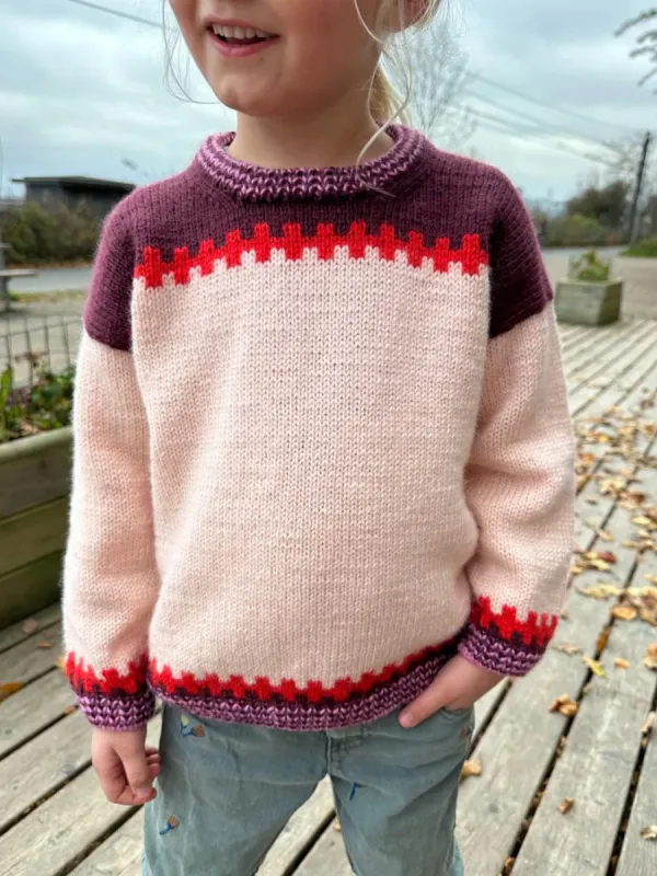 PK-263  Cross Sweater Junior oppskrift
