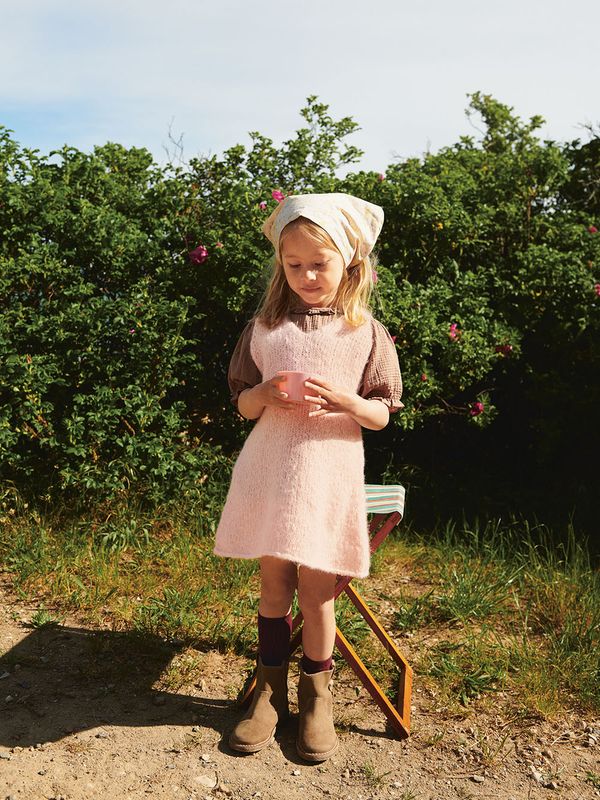 Meadow Dress junior (burgunder)